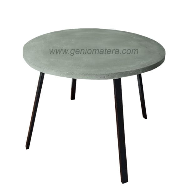 MESA EN CONCRETO REDONDA