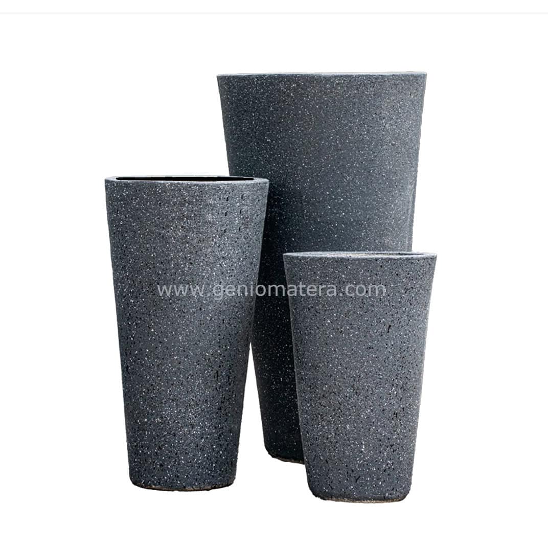 TRIO CÓNICAS REDONDAS, NEGRO ESCANDINAVO